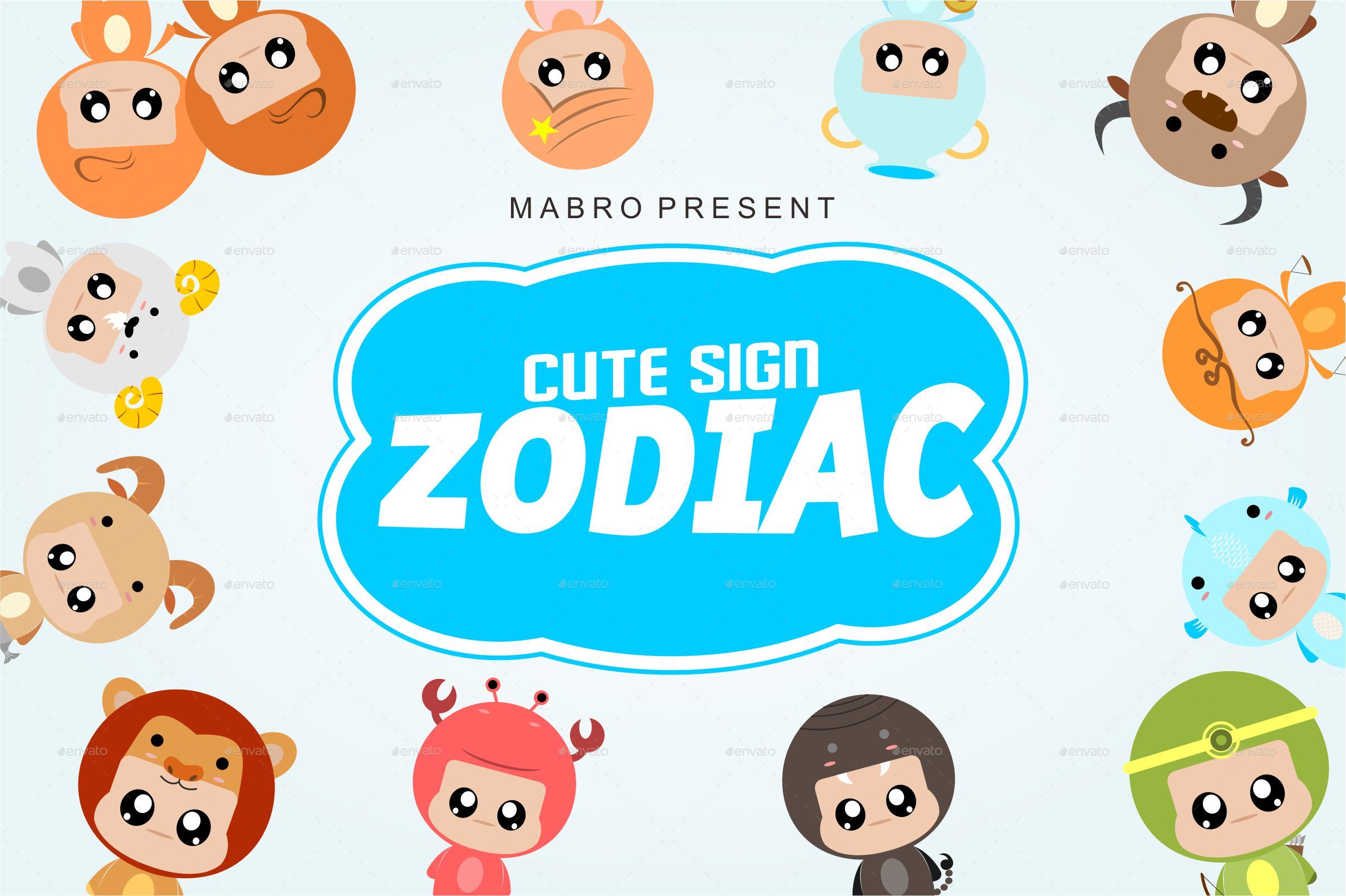 Zodiac Signs by khurasan | GraphicRiver